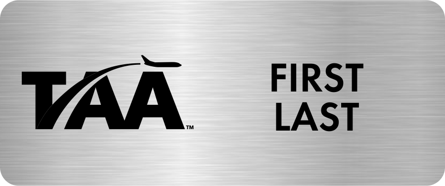 Fly Tucson TAA Two Line Name Tag