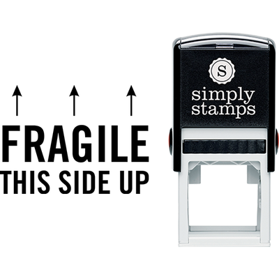 Fragile This Side Up Business Stamp