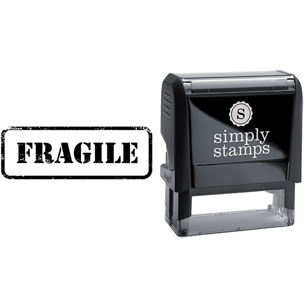 Army Lettering Fragile Business Stamp