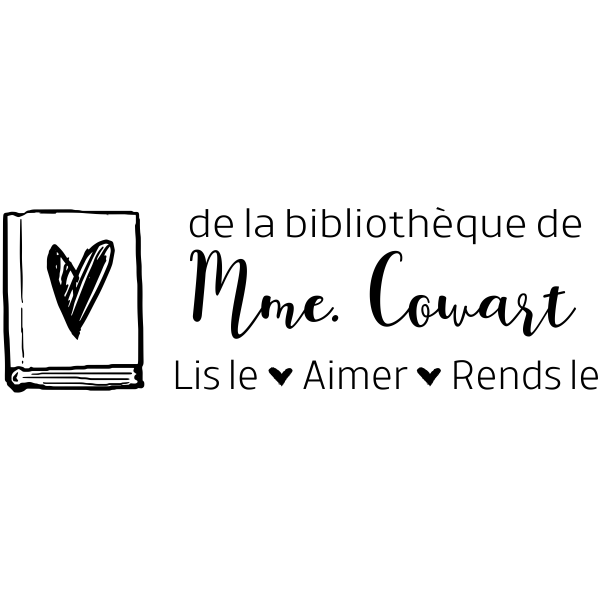 French Teacher Library Stamp