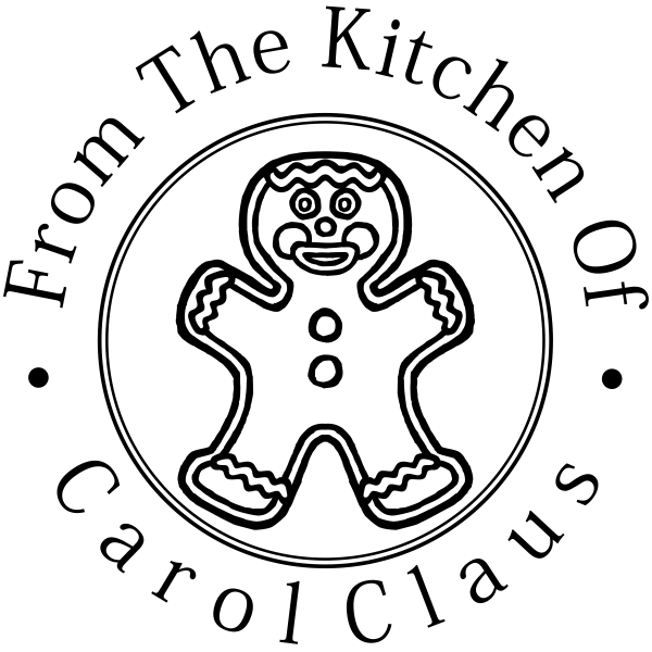 From The Kitchen Of Gingerbread Man Rubber Stamp