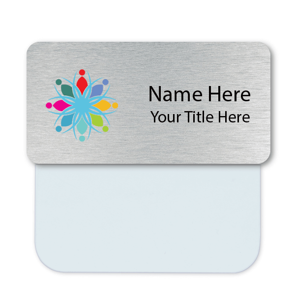 Engraved Large Pocket Badge Adapter Name Tag