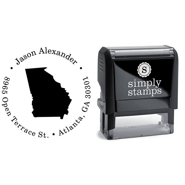 Round Address Stamp Simply Stamps