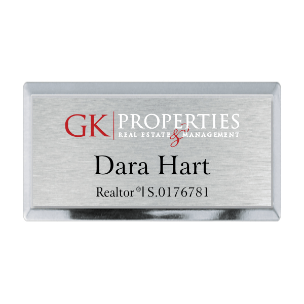 GK Properties Executive Name Tag