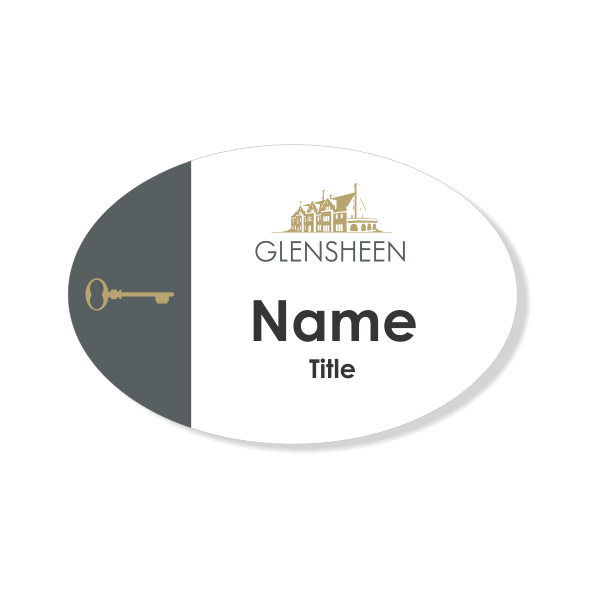 Glensheen Key Name Badge with Title