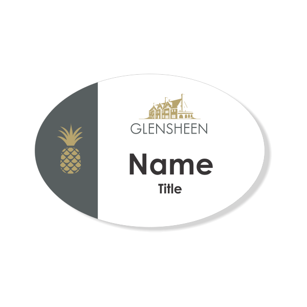 Glensheen Pineapple Name Badge with Title
