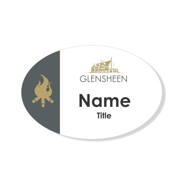 Glensheen Fire Name Badge with Title