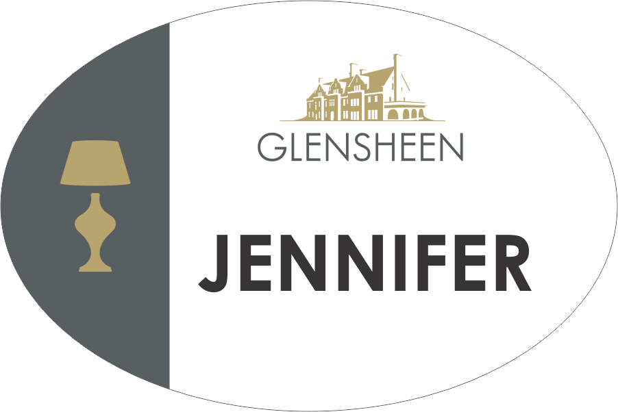 Glensheen Lamp Name Badge
