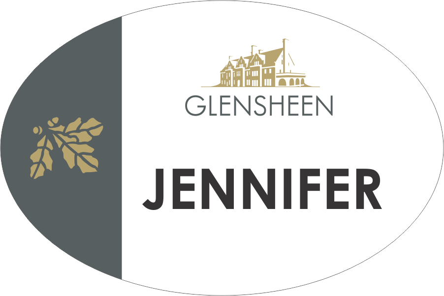 Glensheen Leaves Name Badge