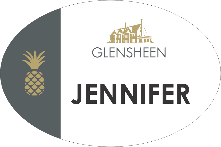 Glensheen Pineapple Name Badge