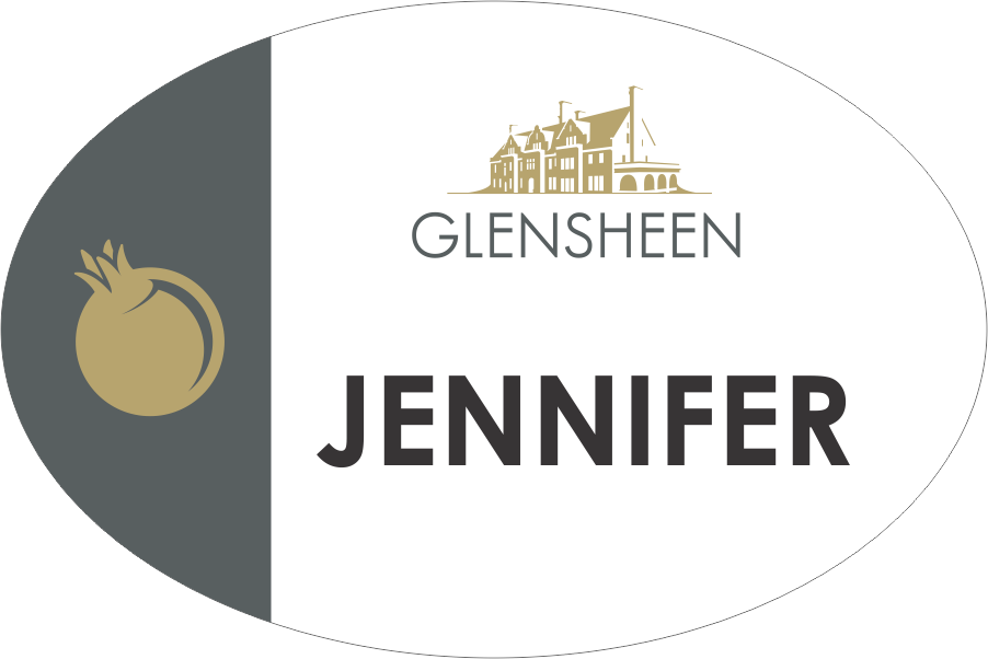 Glensheen Pomegranate Name Badge