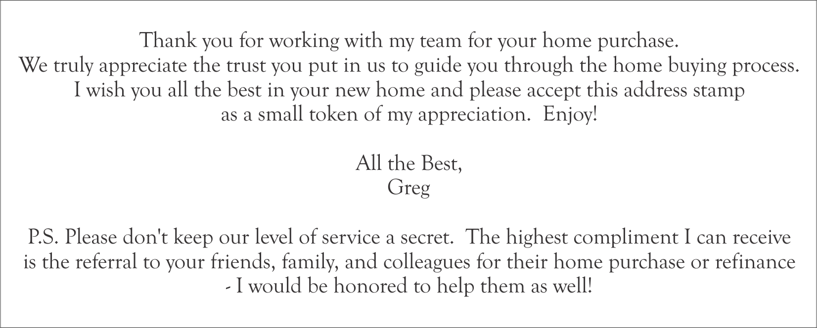 George Mason Mortgage - Gift Note (inside)