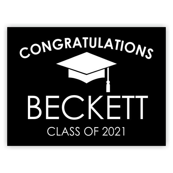 Congratulations Grad Cap | Graduation Yard Sign | 18
