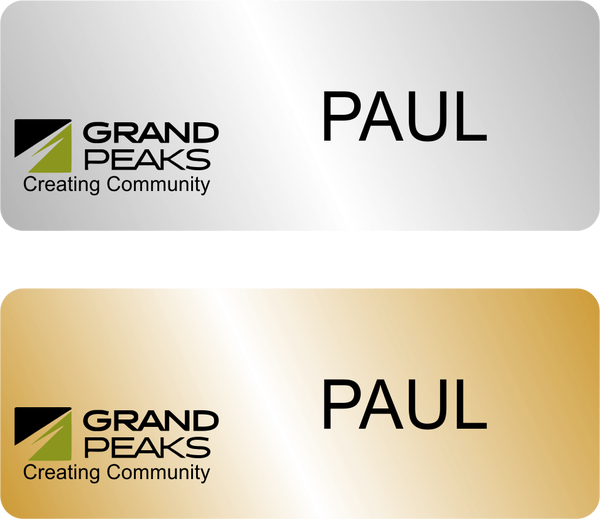 Grand Peaks Name Tags