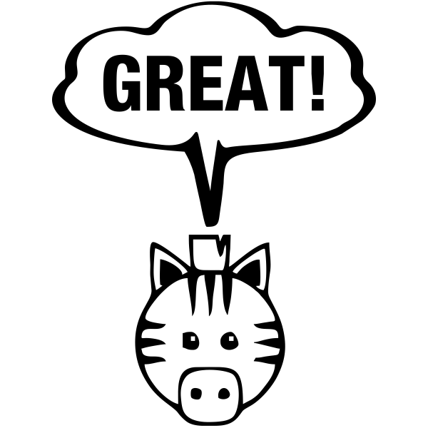 Great Zebra Teacher Stamp