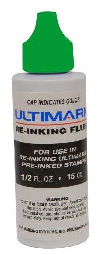 Green 1/2 oz Refill Ink - Ultimark