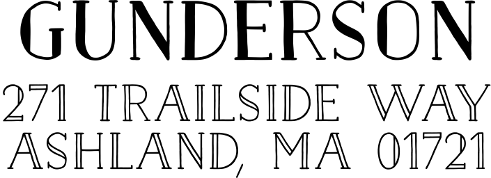 Gunderson Return Address Stamp
