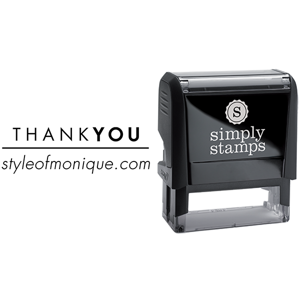 Custom Text Thank You Business Stamp