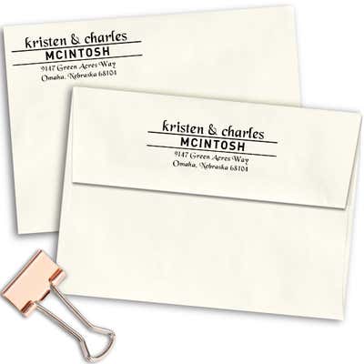 Handwritten Personalized Address Stamp - alternate view