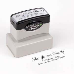 Jenson Family Handwritten Address Pre-Inked Stamp