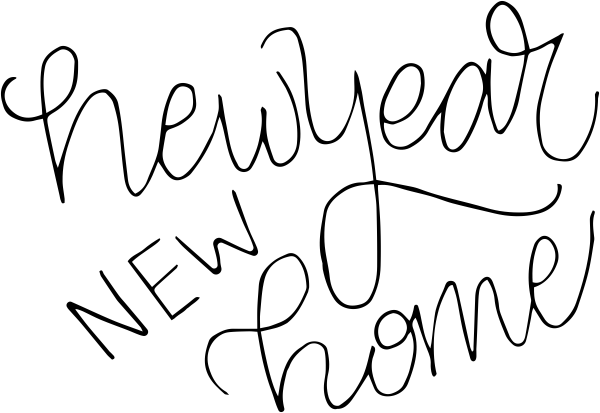 New Year New Home Stamp