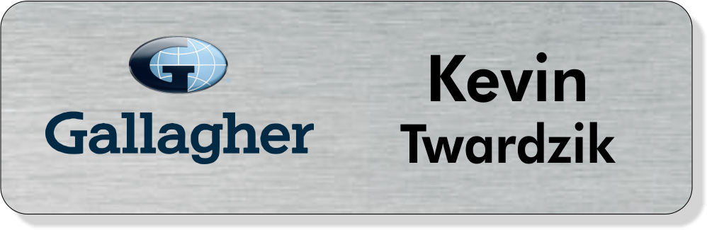 Gallagher Logo Name Tag