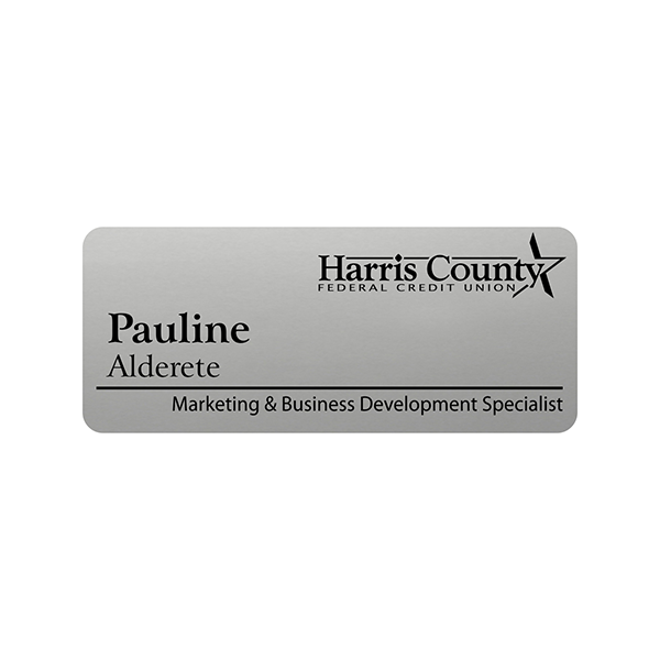 Harris County Federal Credit Union Name Badge 2
