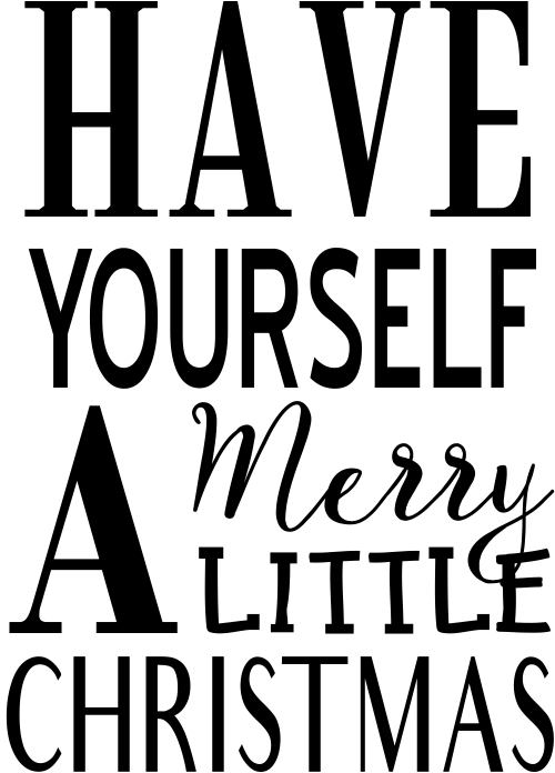 Have Yourself A Merry Little Christmas Craft Stamp