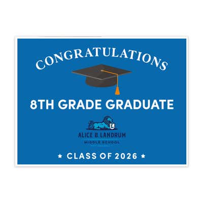 Landrum Middle School Graduation Yard Sign 2025 - alternate view