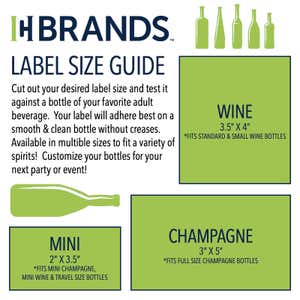 The Thank You Custom Photo Wine Label is available in the following sizes and with the following use cases
