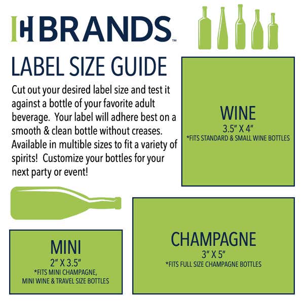 The Thank You Custom Photo Wine Label is available in the following sizes and with the following use cases