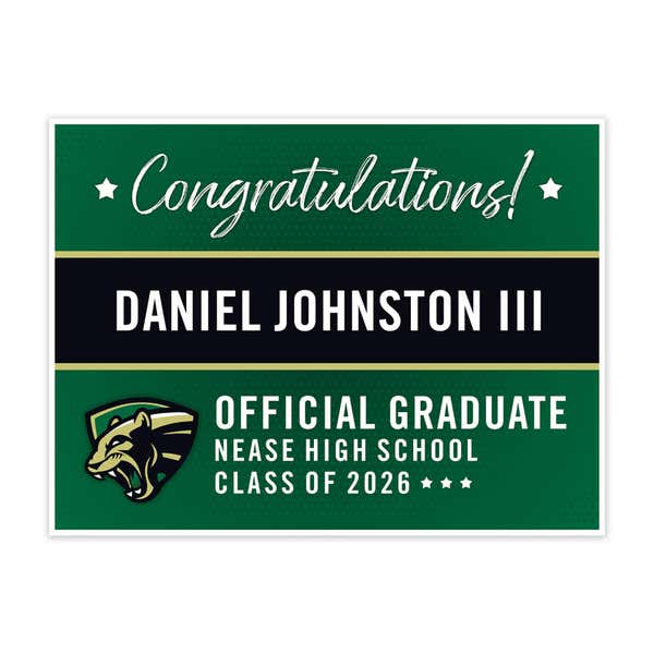 Nease High School Graduation Yard Sign