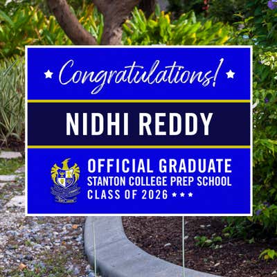 Stanton College Preparatory School Graduation Yard Sign - alternate view