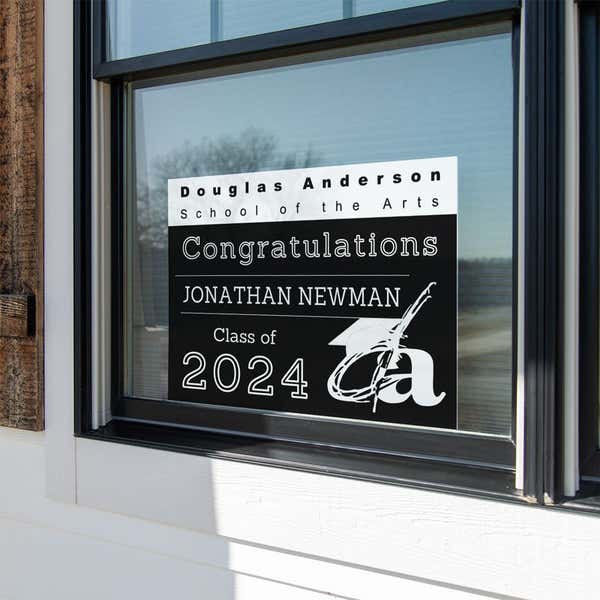 Douglas Anderson Graduation Window Sign
