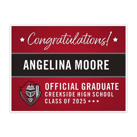 Creekside High School Graduation Yard Sign