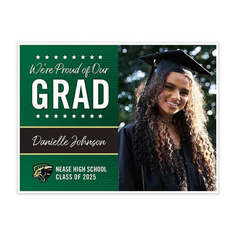 Nease High School Graduation Yard Sign with Custom Photo