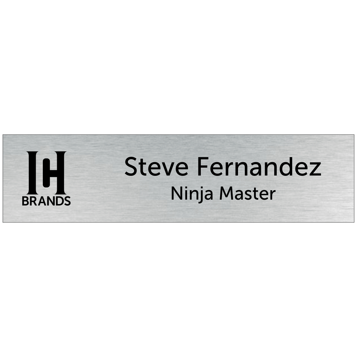 HC Brands Name Plate w/ Title 2"x8"