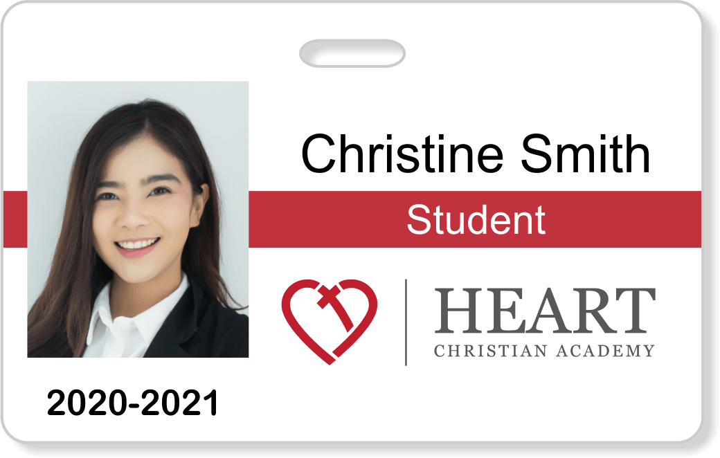 Heart Christian Academy Student ID Badges 20192020