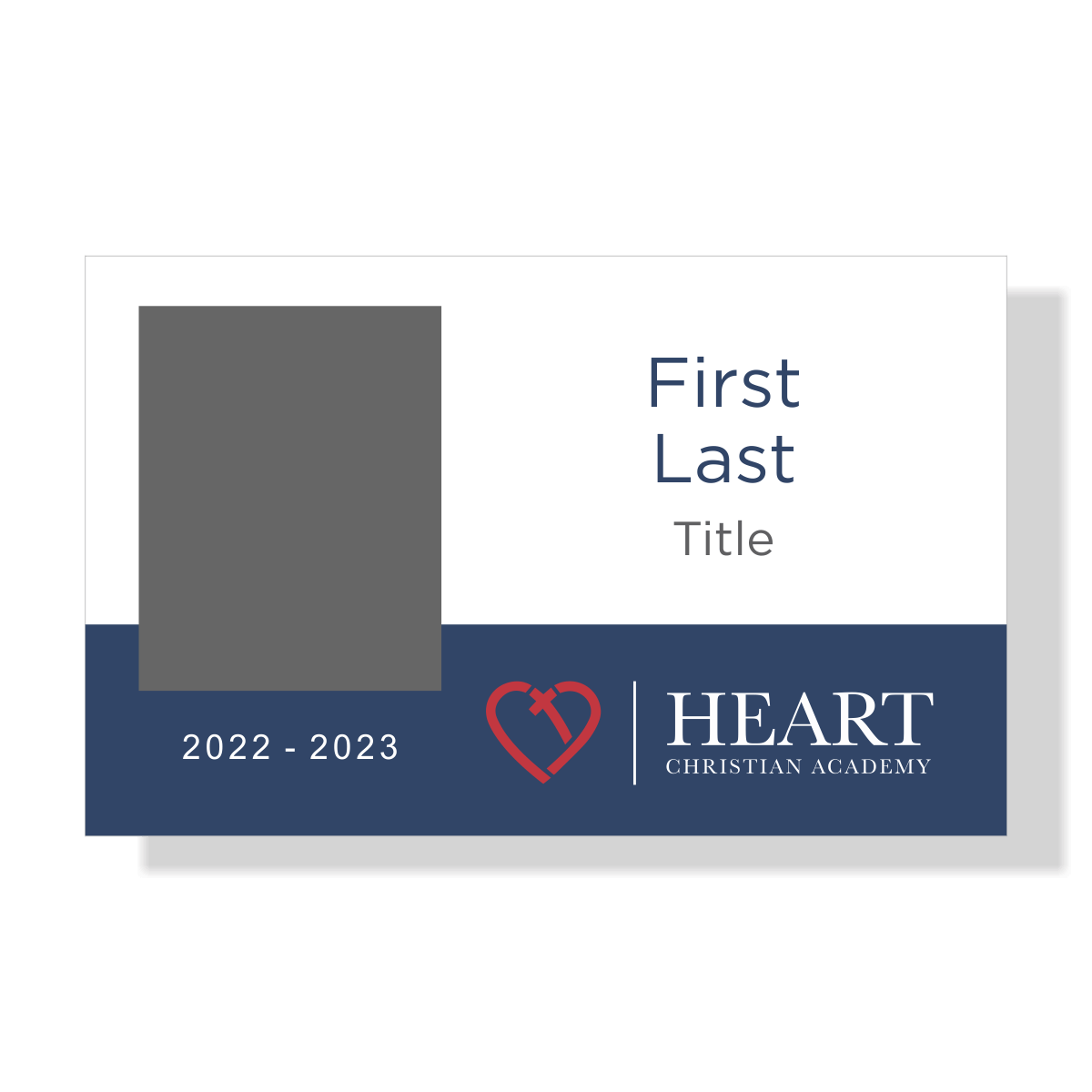 Heart Christian Academy 20222023 ID Badge HC Brands