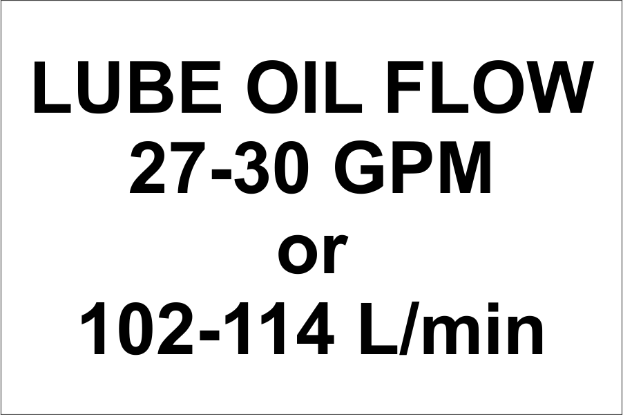 Lube Oil Flow 27-30