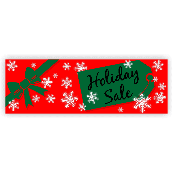 Holiday 2' x 6' Sale Banner