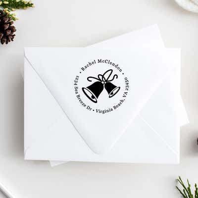 Two Bells Personalized Address Stamp - alternate view