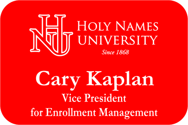 Holy Names University - Red/White - 3 Lines