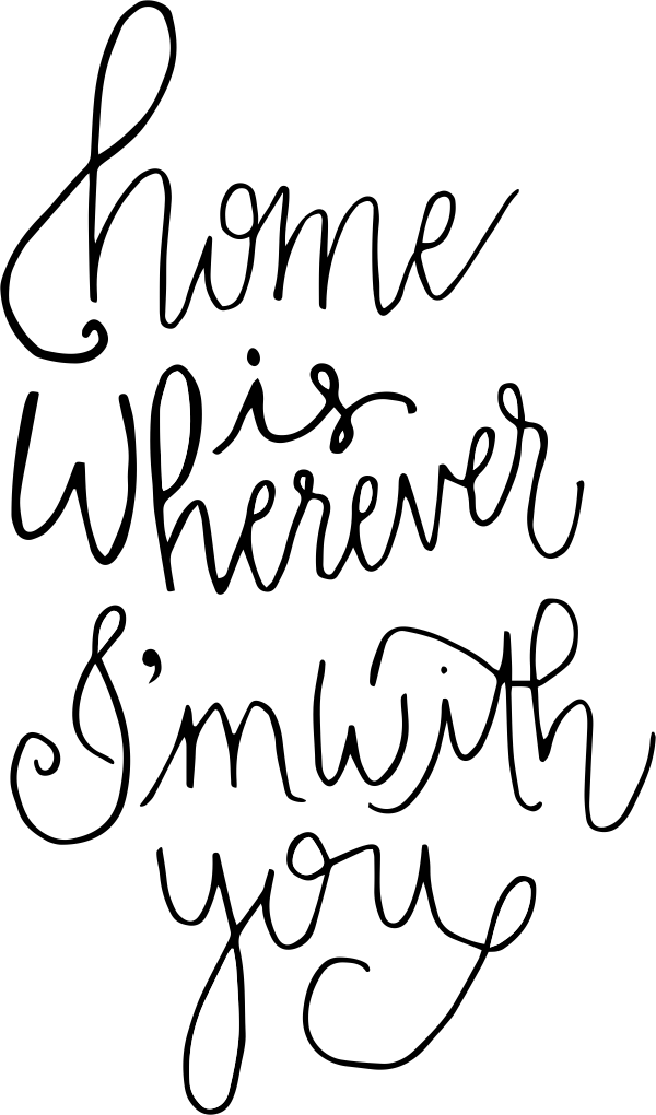 Home is Wherever I'm With You Stamp