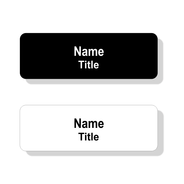 Horizon Promotional Golf Channel Name Tag With No Logo