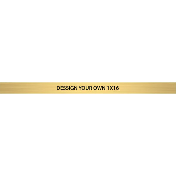 Horizontal Engraved Heavy Brass Signs 1" x 16" Horizontal Engraved Heavy Brass Signs 1" x 16"