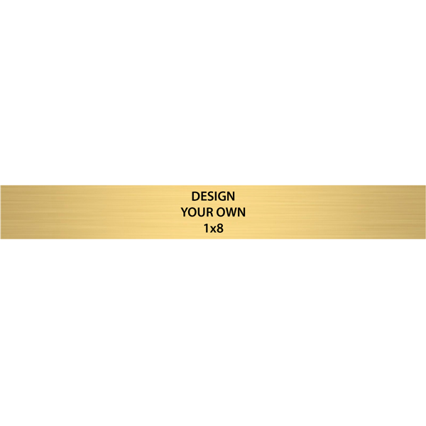 Horizontal Engraved Heavy Brass Signs 1" x 8" Horizontal Engraved Heavy Brass Signs 1" x 8"