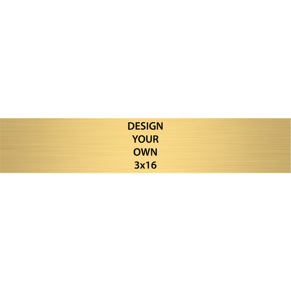 Horizontal Engraved Heavy Brass Signs 3" x 16" Horizontal Engraved Heavy Brass Signs 3" x 16"