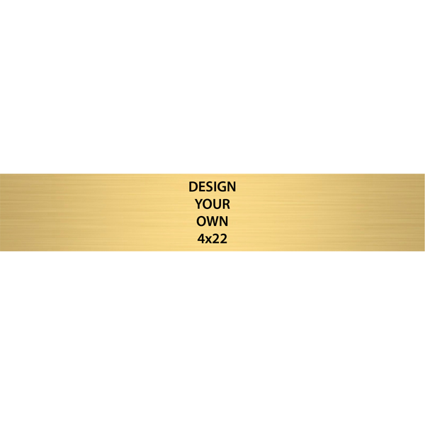 Horizontal Engraved Heavy Brass Signs 4" x 22" Horizontal Engraved Heavy Brass Signs 4" x 22"