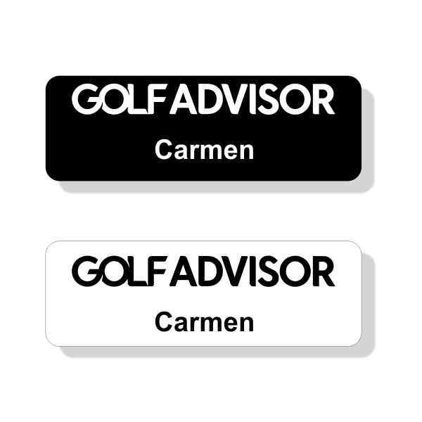 Horizon Promotional Golf Advisor 1 Line Name Tag